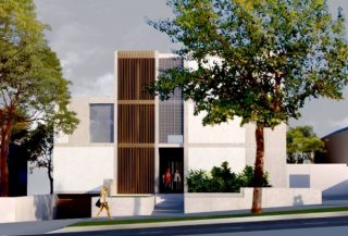 Architectural view of Estia Foundation new group permanent housing complex for 10 young adults in Gladesville.