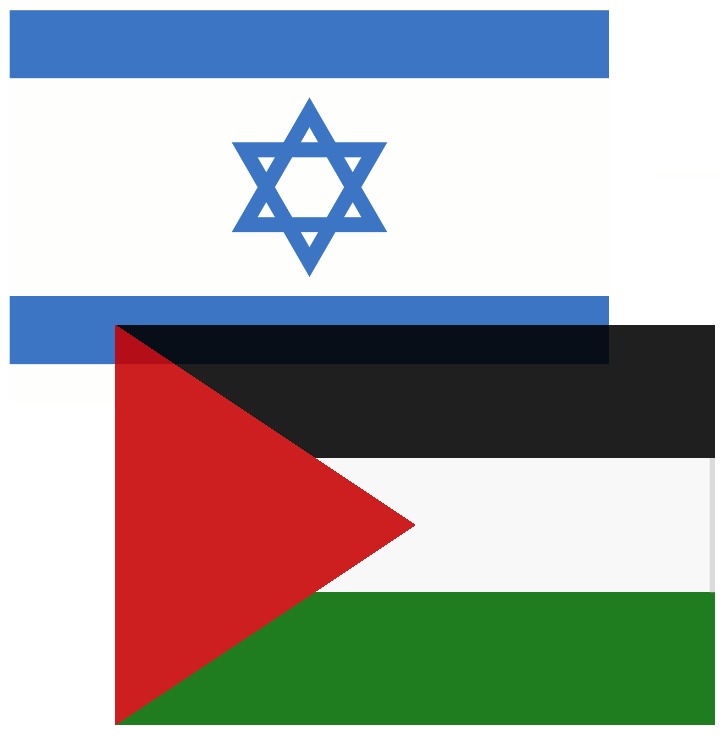 Israeli & Palestinian Flags