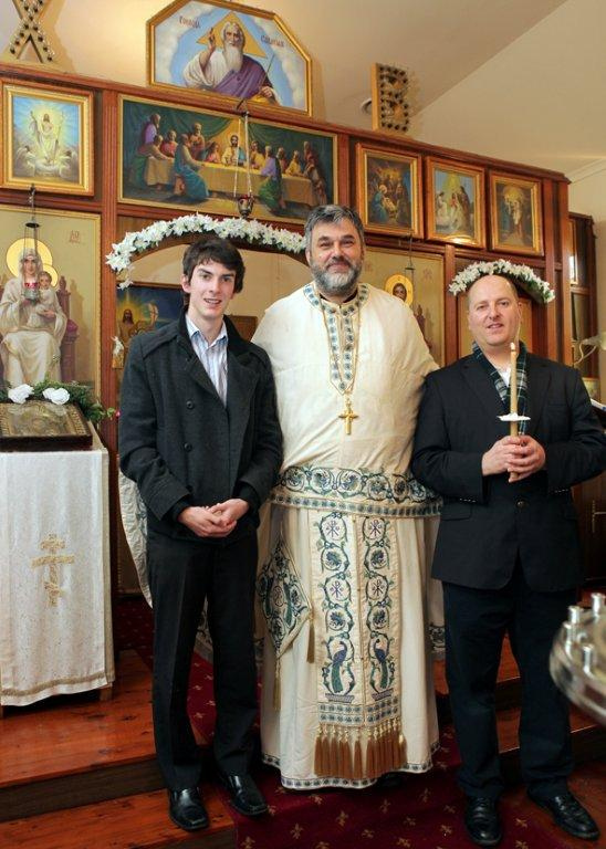 Michael Todd and Fr John Vesic